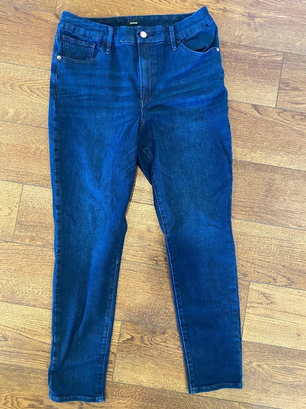 Express Skinny High Rise Flexx Hyper Stretch size Large
